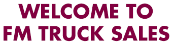 Welcome to fm trcuk sale text banner