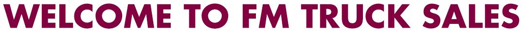 Welcome to fm trcuk sale text banner for larger screens
